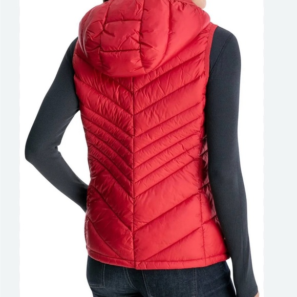MK Michael Kors Women Red Vest Hoodie Front Zip XS - Picture 10 of 11